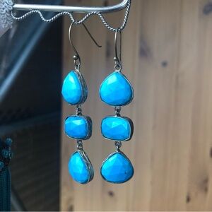 Costume “turquoise” drop earrings